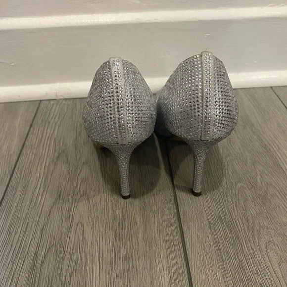 Silver Rhinestone Heels - Picture 3 of 4